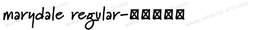 marydale regular字体转换